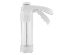 Cookie Press Gun, Cookie Stainless Steel Food Grade Plastic Cookie Press with 12 Different Flower Pieces and 6 Different Cream Nozzles for Finger Biscuit, Macaron, Cake