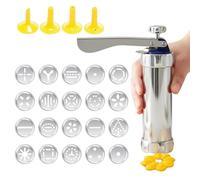 Cookie Press Pump Machine - 22x15.5cm | Maker Set | Multifunctional Baking Supplies Cookie Press Set for Christmas Holiday Home Restaurant Kitchen Beginner Bakers