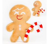 Cookie Run Kingdom Plushie 10in Soft Shadow Milk Cookie Plush,Cute Stuffed Animal For Kids & Fans,Squishy Game Character Toy, For 4 5 6 7 8 9 Old Boys & Girls. (Ginger Brave)