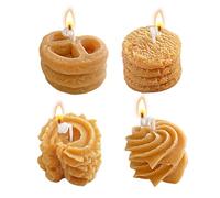 Cookie Scented Candle Set - Cute Decorative Candles, Aesthetic Food Decor | Sweet Dessert Shape Aromatherapy Home Fragrance Supply for Birthday Mother Valentines Holiday Autumn