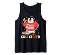 Cookie Security Case Closed Funny Christmas Penguin Tank Top