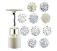 Cookie Stamp 3D Flower Pattern Dessert Molds Hand Pressure Maker Baking Tool for MidAutumn Festival Enduring Maker