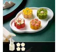 Cookie Stamps Pastry Tool Mooncake Mould, Mid-Autumn Festival Hand Pressed Pastry Reusable Cookie Stamp Mould(Style5)