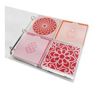 Cookie Stencil Die Cut Storage Binder - Stamp Organizer with 8 Pockets x 30 Pages