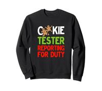 Cookie Tester Reporting for Duty Cute Christmas Gingerbread Sweatshirt