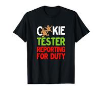 Cookie Tester Reporting for Duty Cute Christmas Gingerbread T-Shirt