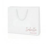 COOKIES AND KOALAS Bridesmaid Gift Bag Decal White Large 40x30x13cm | Add any name and bridal role in the corner in your choice of 16 plus text colours - a bridal brunch keepsake