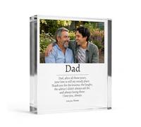 COOKIES AND KOALAS Dad Poem Acrylic Block Custom Verse 10x10cm Square