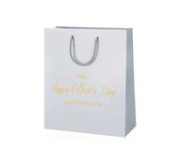 COOKIES AND KOALAS Fathers Day Bag Gift Silver Small 20x24x10cm Step Dad
