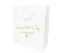 COOKIES AND KOALAS Fathers Day Bag Gift White Small 20x24x10cm