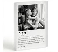 COOKIES AND KOALAS Personalised A6 Acrylic Photo Block Mum Definition Gift - Custom Clear Portrait Freestanding Photo Block for Mothers Day & Birthday - Personalised Gift for Mum Nan - 10.4x14.8cm