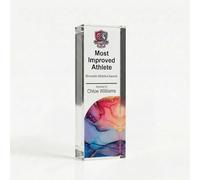 COOKIES AND KOALAS Personalised Athletics Trophy, 15x5cm Sl ustom Acrylic Block Award for Cross Country Achievement, 2cm Thick Freestanding UV Printed Plaque for School Athletics Gifts