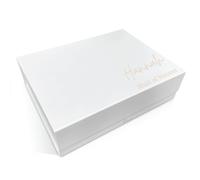 COOKIES AND KOALAS Personalised Bridesmaid Proposal Box Extra Large White - Luxury Magnetic Gift Box for Maid of Honour & Wedding Party - Custom Name & Hidden Message, Empty Hamper for Robes