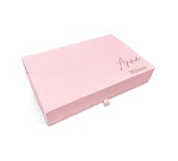 COOKIES AND KOALAS Personalised Bridesmaid Proposal Box Large Pink - Luxury Magnetic Gift Box for Maid of Honour & Wedding Party - Custom Name & Hidden Message, Empty Hamper for Silk Robes