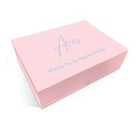 COOKIES AND KOALAS Personalised Gift Box - Custom Full Colour Print - Pink - Extra Large 42x32x12cm - Keepsake Box for Birthdays, Weddings, Anniversaries, Baby Showers & Special Occasions