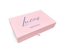 COOKIES AND KOALAS Personalised Gift Box - Custom Full Colour Print - Pink - Large 22x34x7cm - Keepsake Box for Birthdays, Weddings, Anniversaries, Baby Showers & Special Occasions