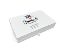 COOKIES AND KOALAS Personalised Graduation Gift Box - Large 34x22x7cm Magnetic Keepsake Box for Graduation Gifts, University Memory Box, Class of 2026 Gift Box with Custom Name - Design 3