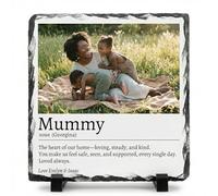 COOKIES AND KOALAS Personalised Mum Definition Photo Slate 15x15cm Square | Personalised definition photo slate for Mum Nan or Grandma, your photo on 15x15cm natural rock, a Mother's Day keepsake