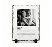 COOKIES AND KOALAS Personalised Mum Definition Photo Slate 15x20cm | Personalised definition photo slate for Mum Nan or Grandma, your photo on 15x20cm natural rock, a Mother's Day keepsake