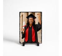 COOKIES AND KOALAS Photo Slate - 20x30 cm Rectangular Rock Photo Slate with Your Photo - Handmade Memory Photo Gift - Personalised Photo Slate for Wedding, Anniversary, Birthday or Christmas