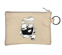 Cookies and Tea Sweet Key Chain Coin Purse Beige