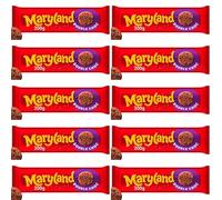 Cookies Bundle with Maryland Cookies Double Chocolate 200g - 10 Pack | Chocolate Flavoured Cookies with Chocolate Chips, Suitable For Vegetarians.