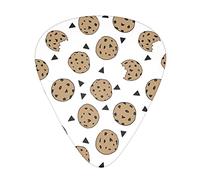 Cookies Food Chocolate Chip Biscuits Guitar Plectrums Classical Triangle Bass Acoustic And Electric Guitar Plectrums For Guitarists 12 Pieces