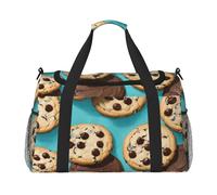 Cookies Food Chocolate Chips Biscuits Print Ample Space Travel Duffle Bags Large Capacity Hand Travel Bag for Airplane Weekend