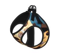 Cookies Food Chocolate Chips Biscuits Print Dog Harness and Leash Set,Breathable Adjustable Escape Proof Vest for Dogs, Cats