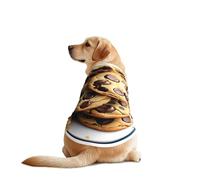 Cookies Food Chocolate Chips Biscuits Print Dog Vest, Soft Breathable Pet Shirt Clothes Sleeveless Fashion Apparel For Medium Large Breeds