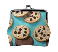 Cookies Food Chocolate Chips Biscuits Print Versatile Coin Purse Exquisite Mini Wallet Cute Change Pouch for Any Occasion