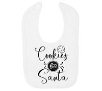Cookies for Santa Cotton Baby bib - White