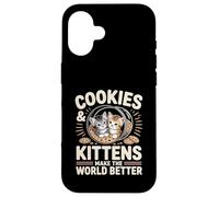 Cookies & Kittens Make the World Better Baker Baking Case for iPhone 16