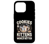 Cookies & Kittens Make the World Better Baker Baking Case for iPhone 16 Pro