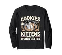 Cookies & Kittens Make The World Better Baker Baking Long Sleeve T-Shirt