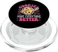Cookies Make Everything Better Dabbing Chocolate Cookie PopSockets PopGrip for MagSafe