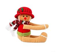 Cookies Man Christmas Tree Ornament 35cm Polyester Fabric Vibrant | Crafted from polyester fabric for durable seasonal use suits various for décor like wine bottles curtains festive