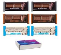 Cookies 'N' Creme,Cookies & Chocolate,Chocolates Mixed Bars 40g With Gift Box (9 x Mixed Chocolate Bars)