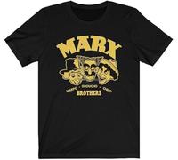 cookietong Marx Brothers Bros Groucho Harpo Chico Artists Actors Cinema T Shirt(1) Black XL