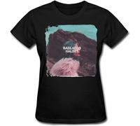 cookietong Women's Halsey Badlands Album Short Sleeve T Shirt Grils Funny T-Shirt Black XL Black XXL