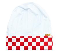 Cookify Childrens Red Check Chef Hat Adjustable - Kids Baking Fun Novelty Gift - Size Medium 9-13 YRS