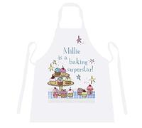 cookify Personalised Apron ‘Baking Superstar’ - Novelty, Funny Aprons for Men, Women and Children (6-8 years 54cm x 43cm)