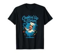 Cookin' Up a Storm Chef Kitchen Tornado Design T-Shirt