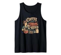 Cooking and Coffee Mom, Chef Mama Retro Vintage Graphic Tank Top