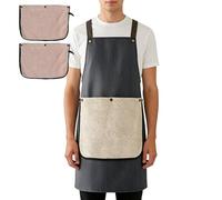 Cooking Aprons for the Kitchen - Cross Band Baking Apron | Aprons with Cross Straps - For Baking, Grilling, Barbecue, Butcher's Work, Painting, Hairdressing, Cleaning Work, Workshop, Serving, black