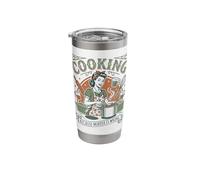 Cooking Because Murder is Wrong Stainless Steel Insulated Tumbler