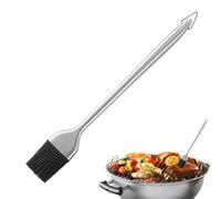 Cooking Brush | Heat Resistant Spread Cooking Tool - Stainless Steel Handle Basting Extra Long Detachable Head Oil Brush - for Home Kitchen Baking Outdoor Grill Barbeque Meat Steak Vegetable Food