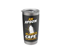 Cooking Cook Apron Superhero Kitchen Chef Stainless Steel Insulated Tumbler