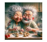 Cooking Couple 35 Piece Jigsaw Puzzles for Adults and Kids, Impossible Puzzle, Jigsaws 35 pieces for adults Gifts, Difficult jigsaw puzzles for The Whole Family