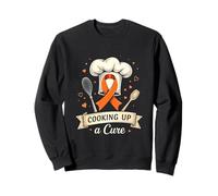 Cooking for a Cure Childhood Cancer Awareness Chef Ribbon Sweatshirt